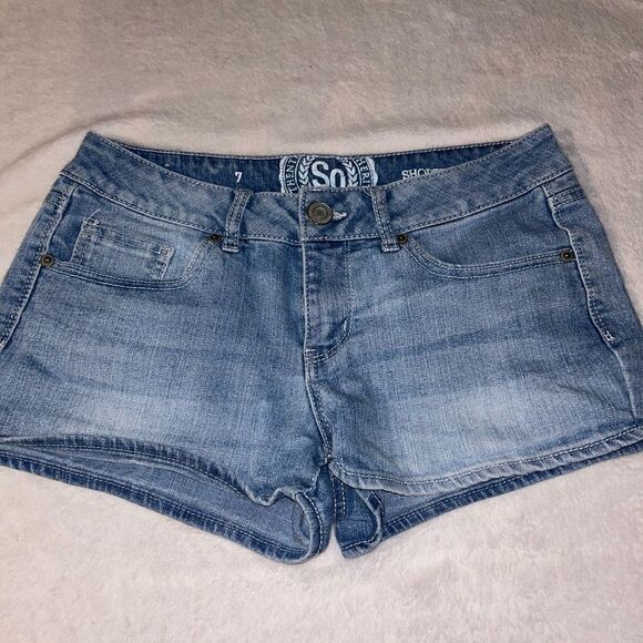 SO denim shorts size 7 - Picture 1 of 3